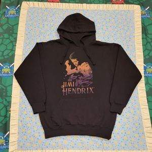 🎸 Jimi Hendrix 🔥 Hoodie Small 💎 Authentic Hendrix ✨️ Sweatshirt Black 60s 70s